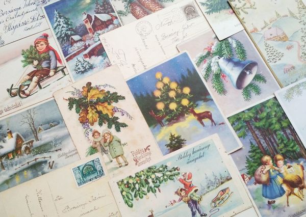 Vintage christmas postcards cm123c