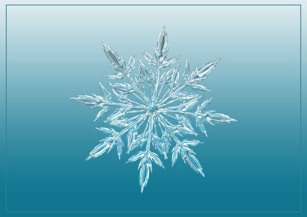 Snowflake postcard cm106 01c