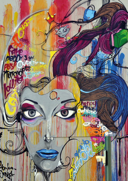 Street art postcard ar107 01