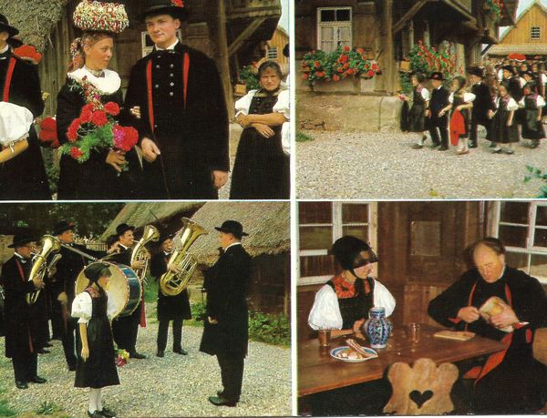 Schwarzwald germany old postcard old09c