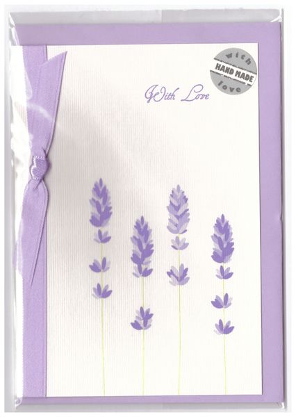 Pramoncard postcard lavender purplec