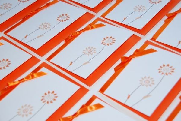 Pramoncard grusskarte gerbera 01a909c
