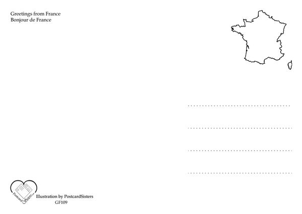 France wordcloud postcardsisters gf109bc