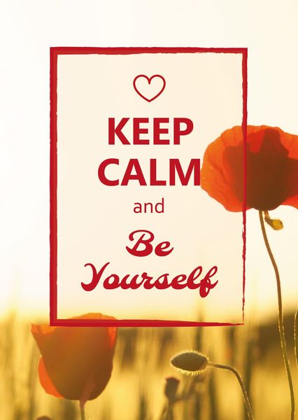 Keep calm be yourself postcardsisters ke103c