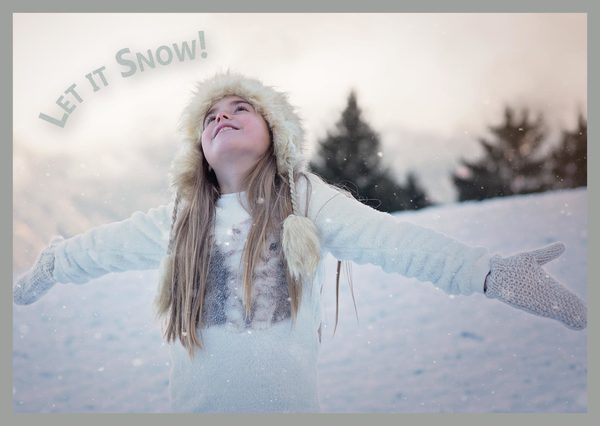 Let it snow postcardsisters cm110c