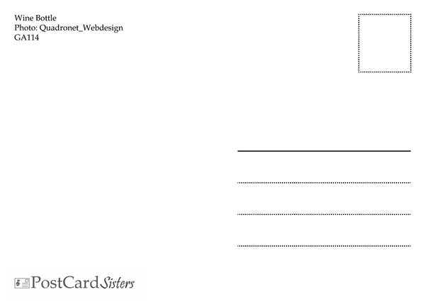 Wine glasses postcard ga114 02