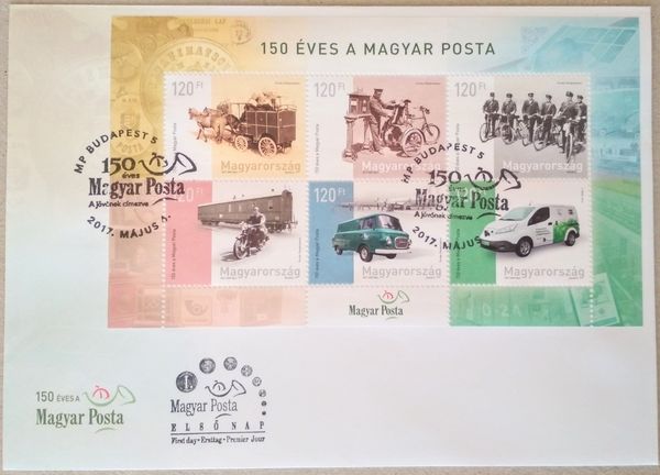 Magyar posta stamp sheet fdc04c