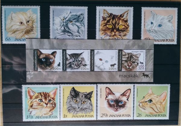Cats thematic stamp collection them01c