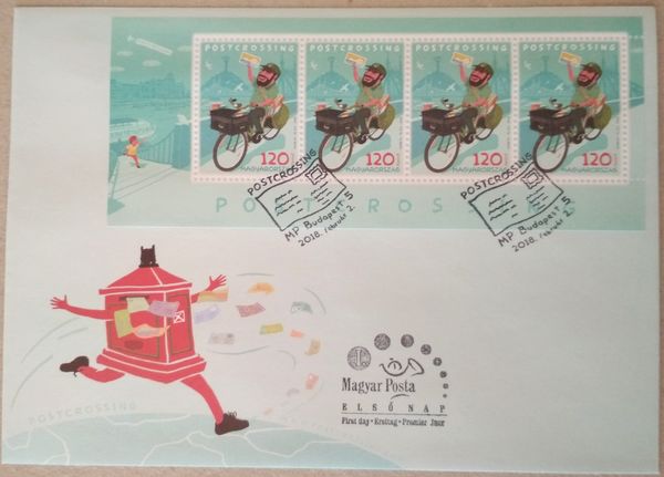 Postcrossing stamp sheet fdc fdc02c