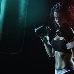 Boxing Postcard